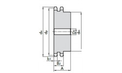 Звездочка со ступицей ПР-25,4 ASA 80 16A-2 под расточку z=10 №11208010