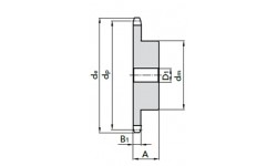 Звездочка со ступицей ПР-25,4 ASA 80 16A-1 под расточку z=10 №11108010