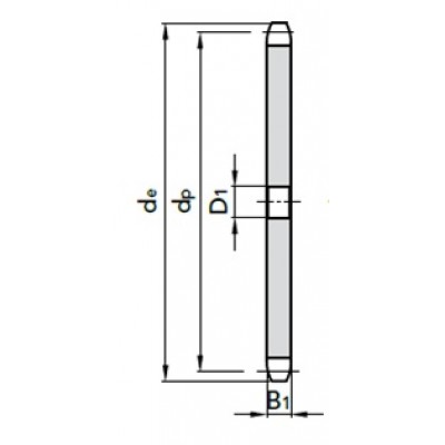 Звездочка без ступицы ПР-38,1 ASA 120 24B-1 под расточку z=17 №21112017