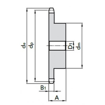 Звездочка со ступицей ПР-38,1 ASA 120 24B-1 под расточку z=13 №11112013