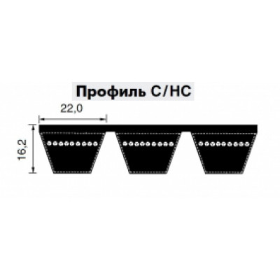 Многоручьевой ремень C 108 2825 Le/ 2750 Li