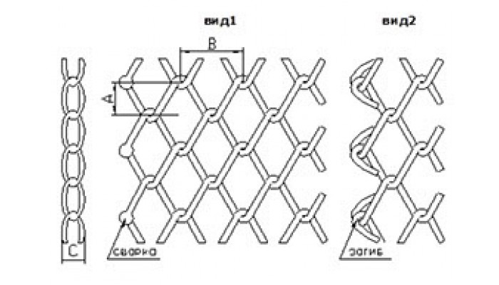 Сетка транспортерная плетеная одинарная (тип1)