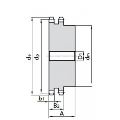 Звездочка со ступицей ПР-9,525 06B-2 под расточку z=13 №11203013