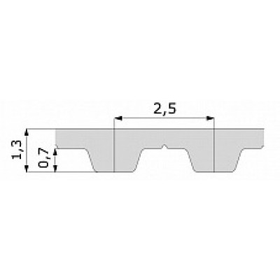 Зубчатый ремень T 2.5 620