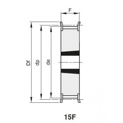 Шкив зубчатый PC 8M-21 25 1108, z=25