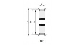 Шкив зубчатый TL 18 L075 F под втулку 1108, z=18